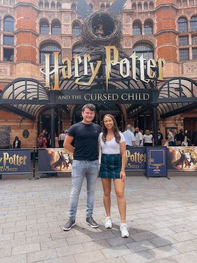 Harry Potter and the Cursed Child outside