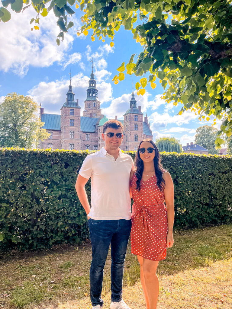 Outside Rosenborg castle Copenhagen