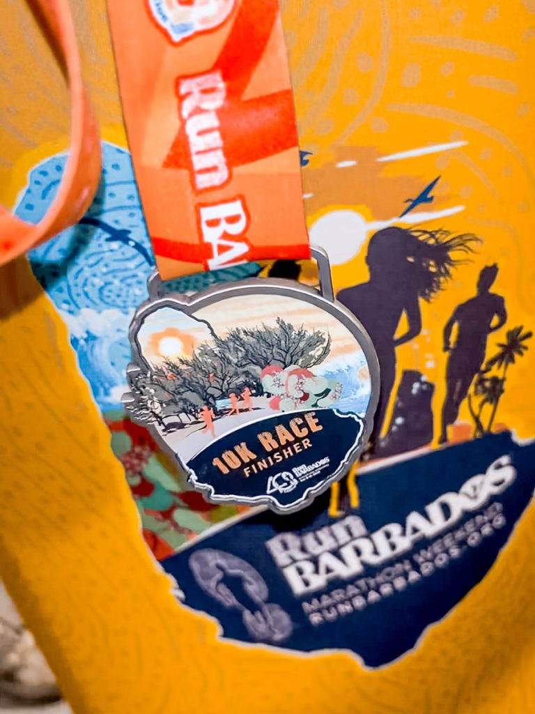 10K Run Barbados medal